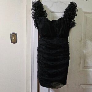 Black mini fancy dress